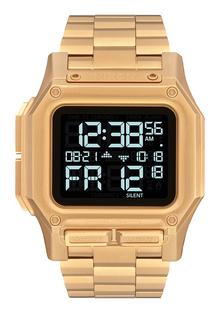 Regulus Stainless Steel Watch | All Gold | Digital – Nixon EU