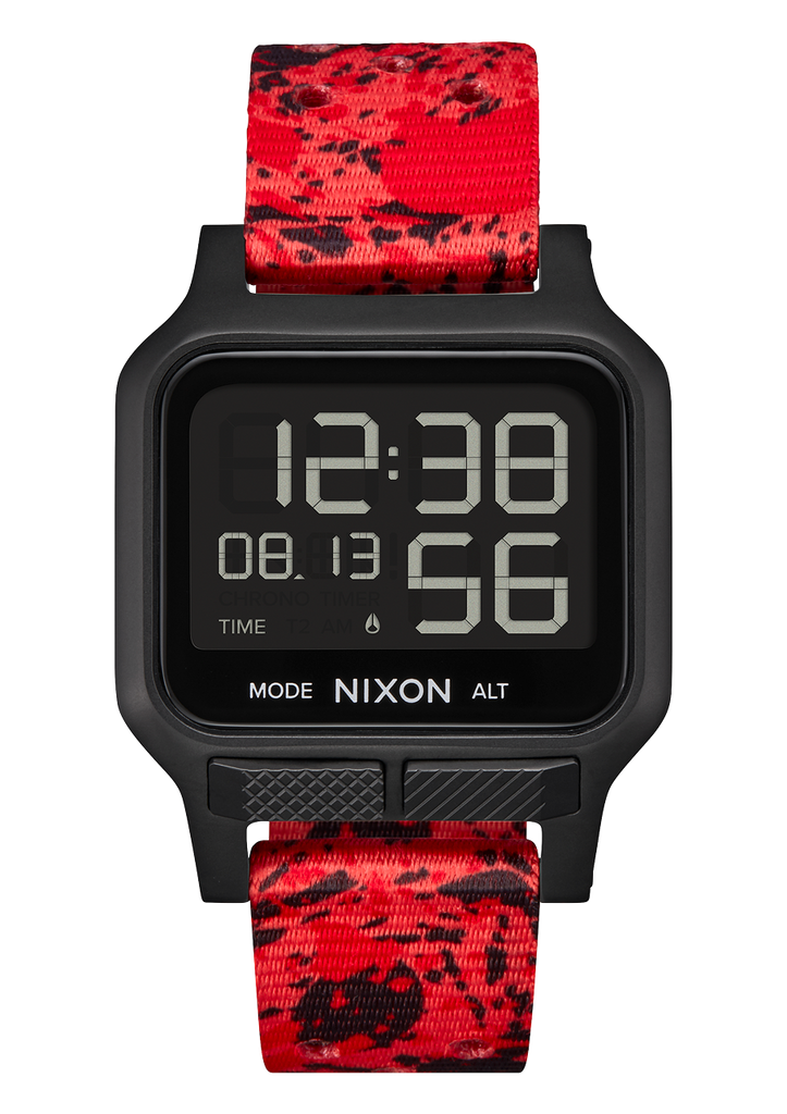 Heat Watch Black Red Digital Nixon EU