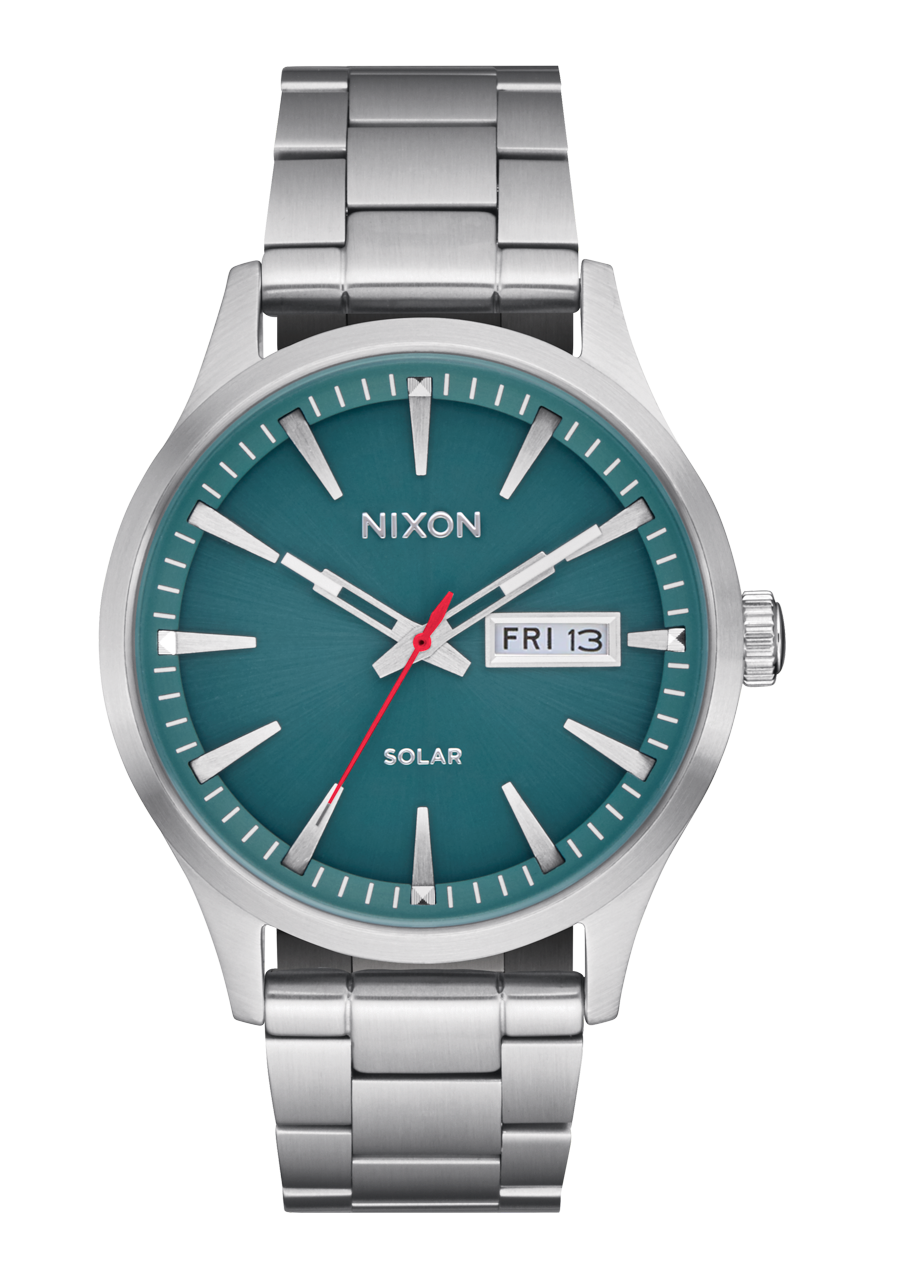 Sentry Solar Stainless Steel Watch | Silver / Jasper | Solar