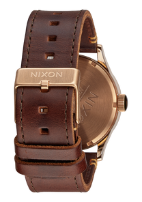 Sentry Leather - Rose Gold / Gunmetal / Brown View 3