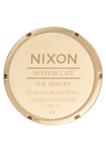 Sentry Leather - Polished Gold / Navy Sunray View 4