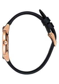
Nixon Porter Leather Watch - Analog - Rose Gold / Black - View 2