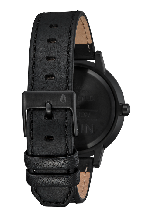 Kensington Leather - Black / Gunmetal