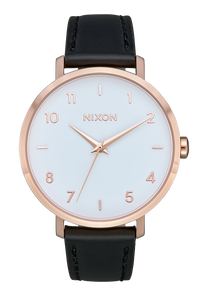 Arrow Leather - Rose Gold / White / Black View 1