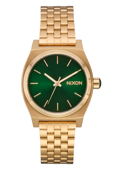 Medium Time Teller - Gold / Green Sunray