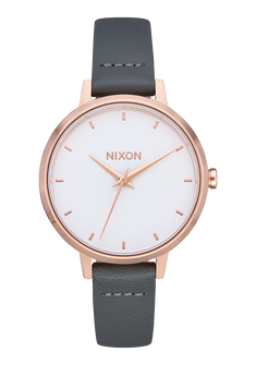 Medium Kensington Leather - Rose Gold / Gray