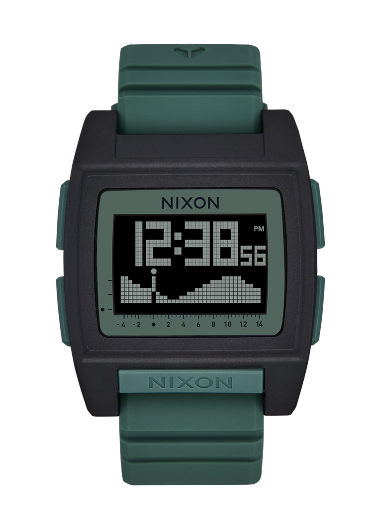 
Nixon Base Tide Pro Watch - Digital - Black / Sage - View 1