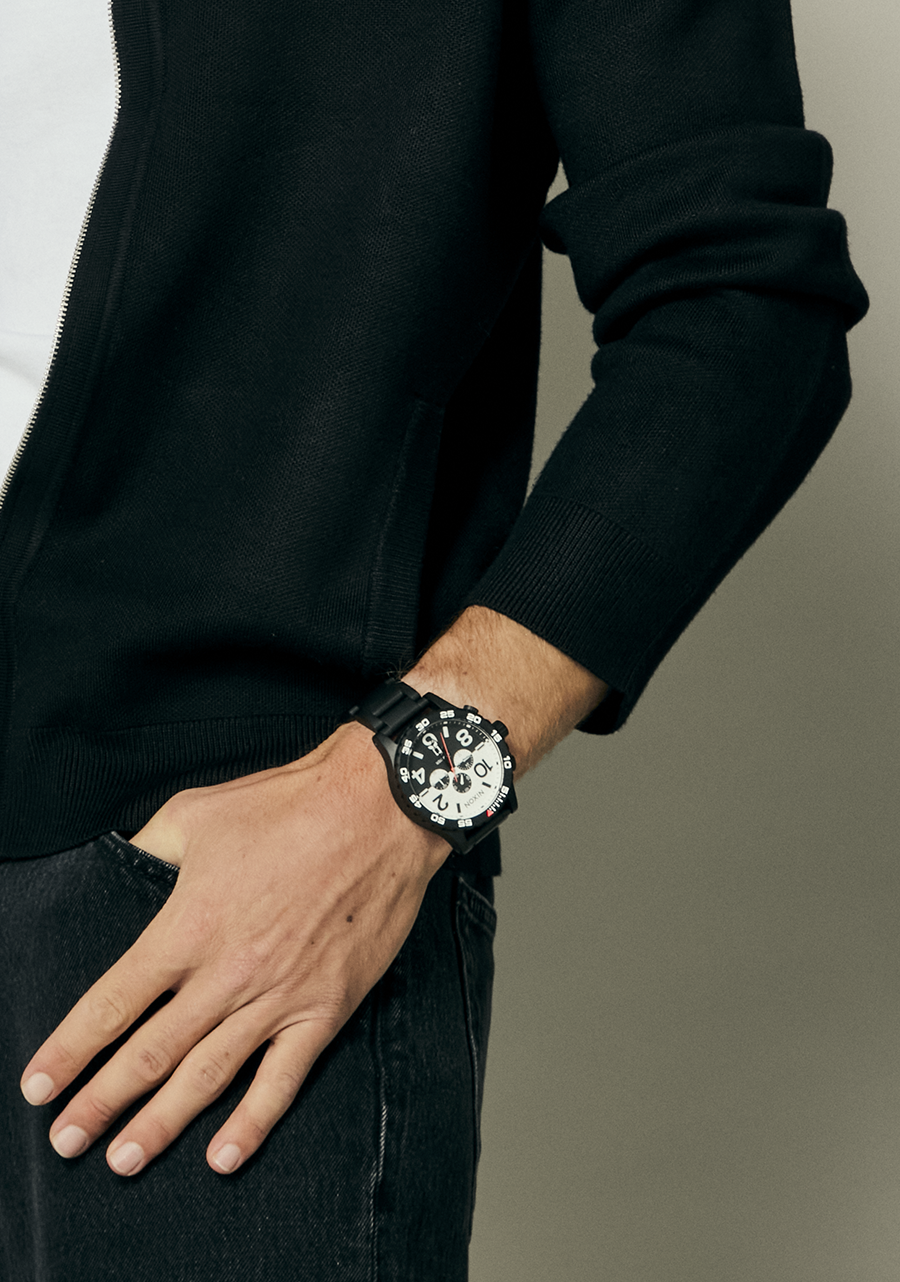 51-30 Chrono - Black / White / Black View 9