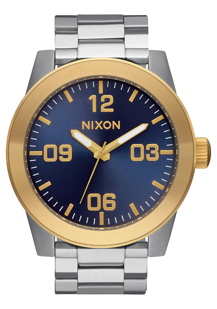 Corporal Stainless Steel - Gold / Blue Sunray View 1