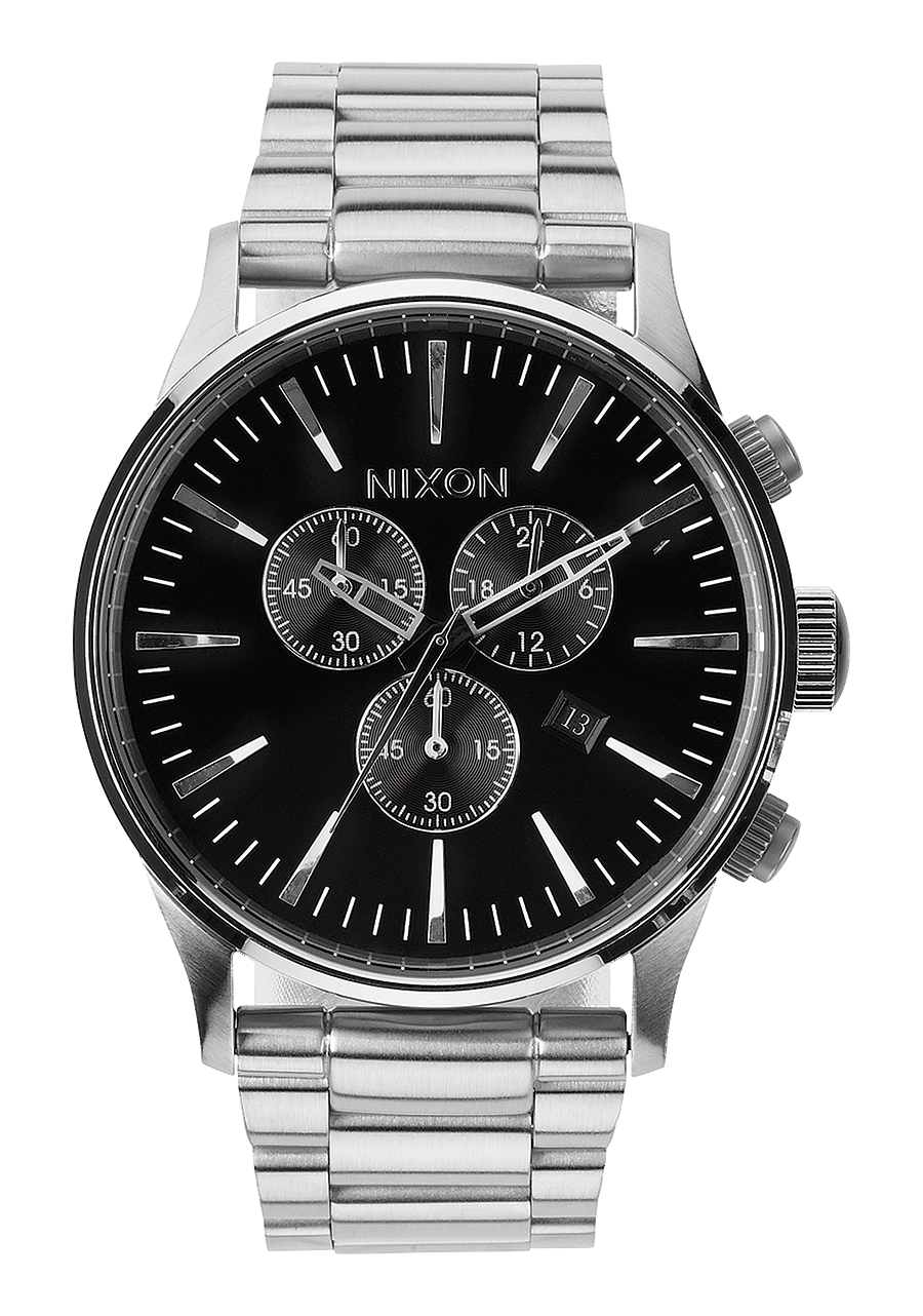 
Nixon Sentry Chrono Watch - Analog - Black - View 1