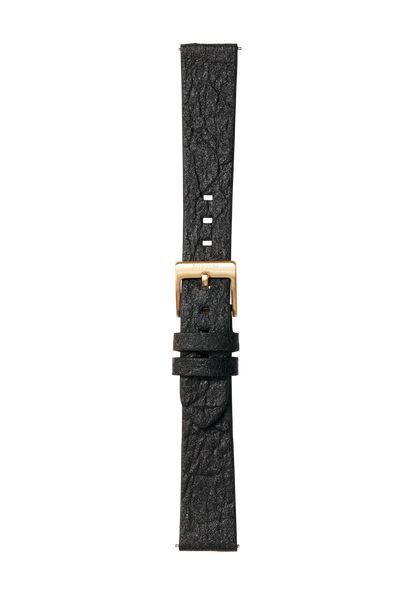 16mm Pineapple Leather Band - Black View 2