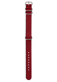 20mm Nylon #TIDE One Piece Band - Red / Black