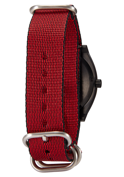 20mm Nylon #TIDE One Piece Band - Red / Black