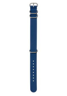 20mm FKM Rubber One Piece Band - Navy / Blue