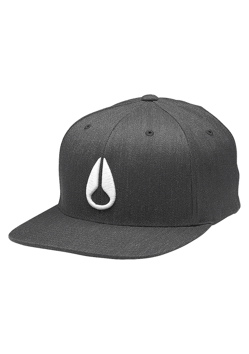 Deep Down Flexfit Athletic Fit Hat - Black Heather / White