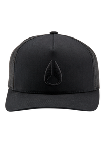 Iconed Trucker Hat - Black / Black View 3