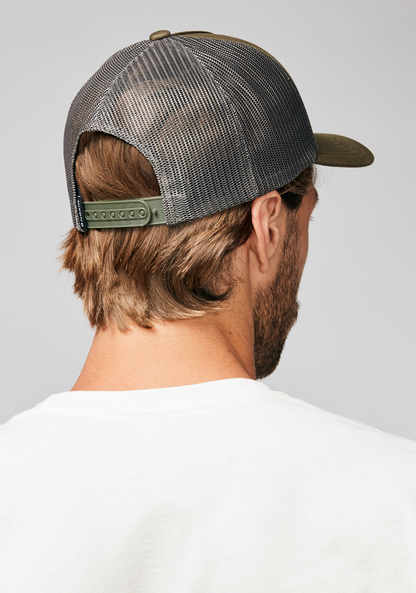 Iconed Trucker Hat - Dark Olive View 7