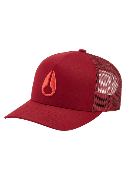 Iconed Trucker Hat - Burgundy View 1