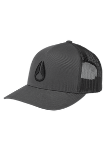 Iconed Trucker Hat - Charcoal / Black View 1