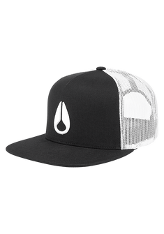 Deep Down Trucker Hat - Black / White / Black