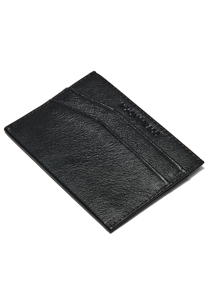 Flaco Leather Card Wallet - Black View 3