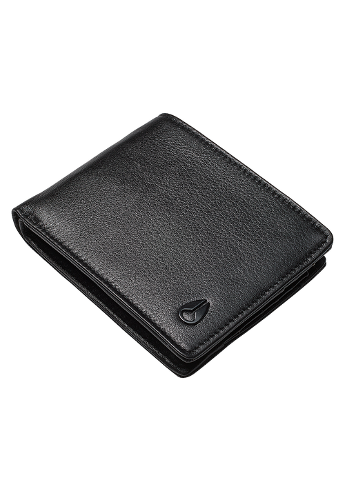 Pass Leather Wallet - Black