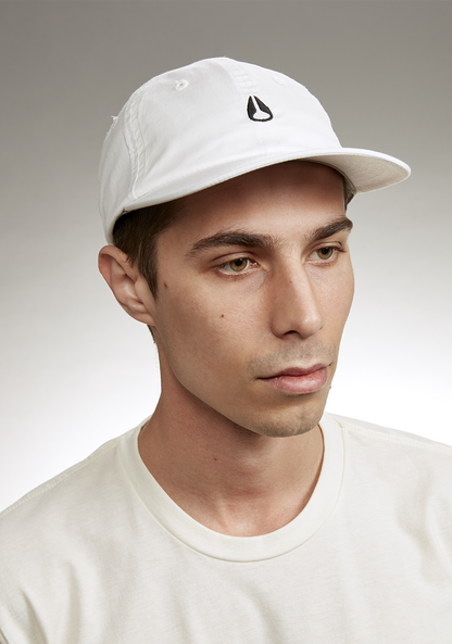 Agent Strapback Hat - White / Black View 5