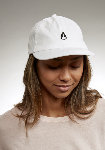 Agent Strapback Hat - White / Black View 7