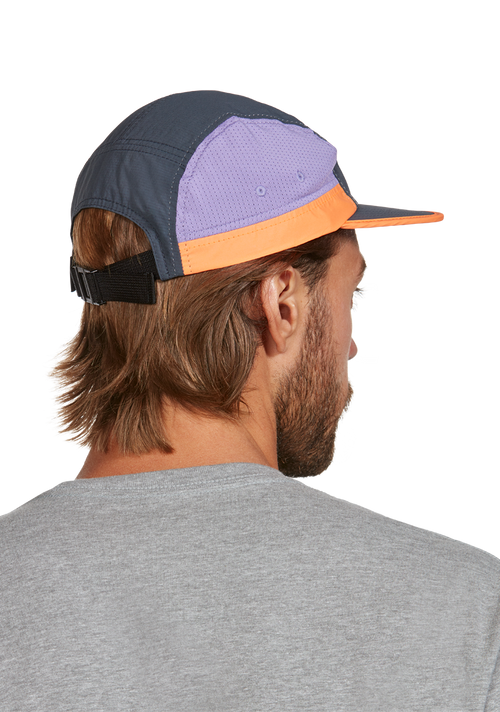 Night Runner Strapback Hat - Dark Slate / Plum