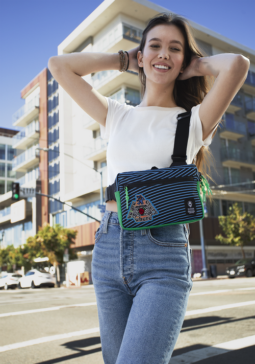 Grateful Dead Bandit Bag - Black / Blue / Green