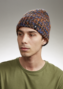 Owens Beanie - Black / Blue Multi View 3