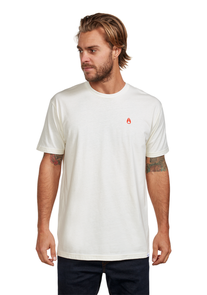 Sparrow Repreve® T-Shirt - Natural / Red View 3