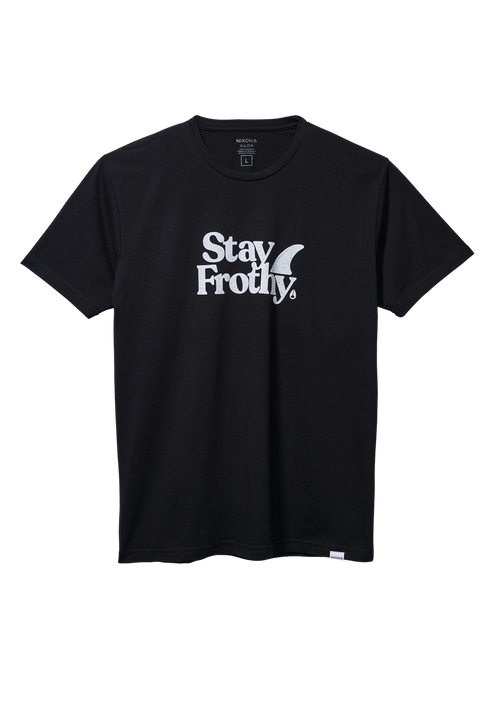 Stay Frothy Repreve® T-Shirt - Black / White