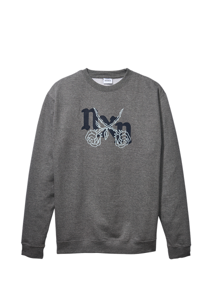 Rosas Crew Sweatshirt - Dark Heather Gray / Gray View 1